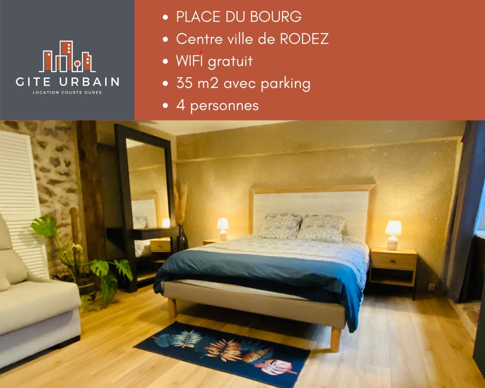 Le Place Du Bourg Appartement T2 Centre Historique Rodez Exteriör bild